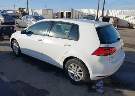 2015 Volkswagen Golf Tsi S 4-Door z USA, uszkodzony, nr VIN 3VW217AU5FM033952